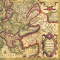 Реплика старинной карты НОВАЯ ЕВРОПА (84*64см) в багете
