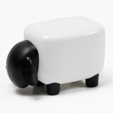 Контейнер для мелочей sheepshape, белый с черной крышкой