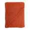 Плед жемчужной вязки терракотового цвета essential, 180х220 см