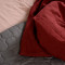 Пододеяльник изо льна бордового цвета essential, 150х200 см