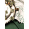 Скатерть на стол из хлопка зеленого цвета russian north, 150х250 см