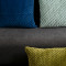 Подушка декоративная стеганая из хлопкового бархата мятного цвета из коллекции essential, 45х45 см