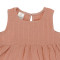 Платье без рукава из хлопкового муслина цвета пыльной розы из коллекции essential 12-18m