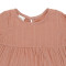 Платье с длинным рукавом из хлопкового муслина цвета пыльной розы из коллекции essential 18-24m