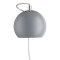 Лампа настенная ball, ?12 см, светло-серая матовая
