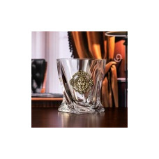 Набор бокалов для виски Квадро ( 2 шт.) с накладкой 